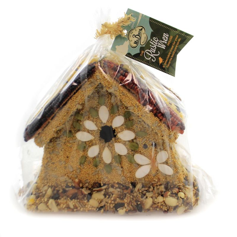 Home & Garden 7.0" Rustic Wren Birdhouse Seed  Songbirds Song Birdhouse Mr Bird  -  Bird And Wildlife Food