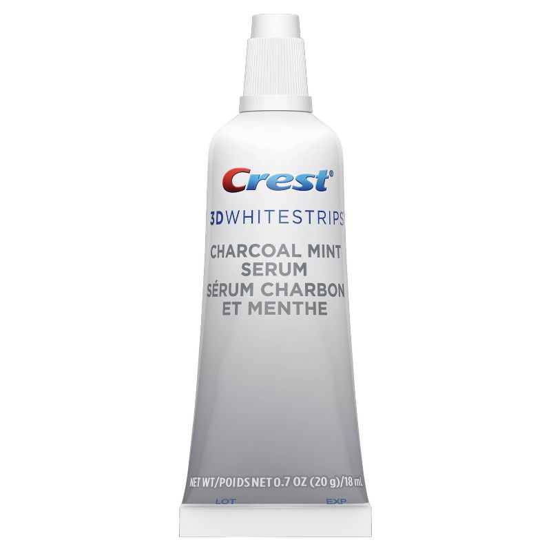 Crest 3D Ingredients Charcoal Whitestrips -  28 Whitestrips + 1 Tube of Flavor Serum