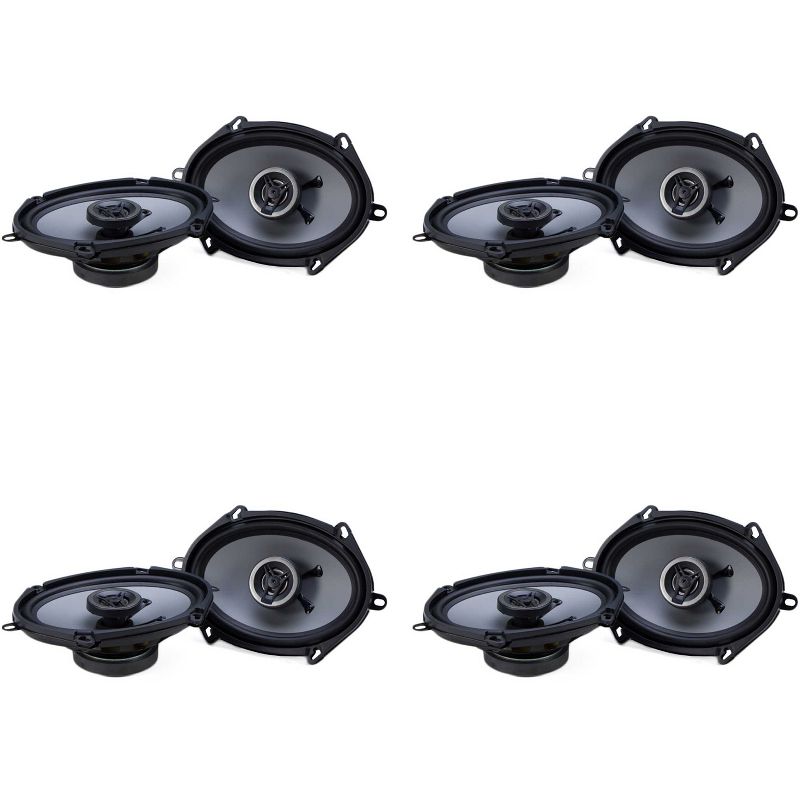 Crunch CS5768CX 250 Watt Full Range 2 Way Coaxial Car Audio 5x7 inch by 6x8 inch Speaker Pair (4 Pack)