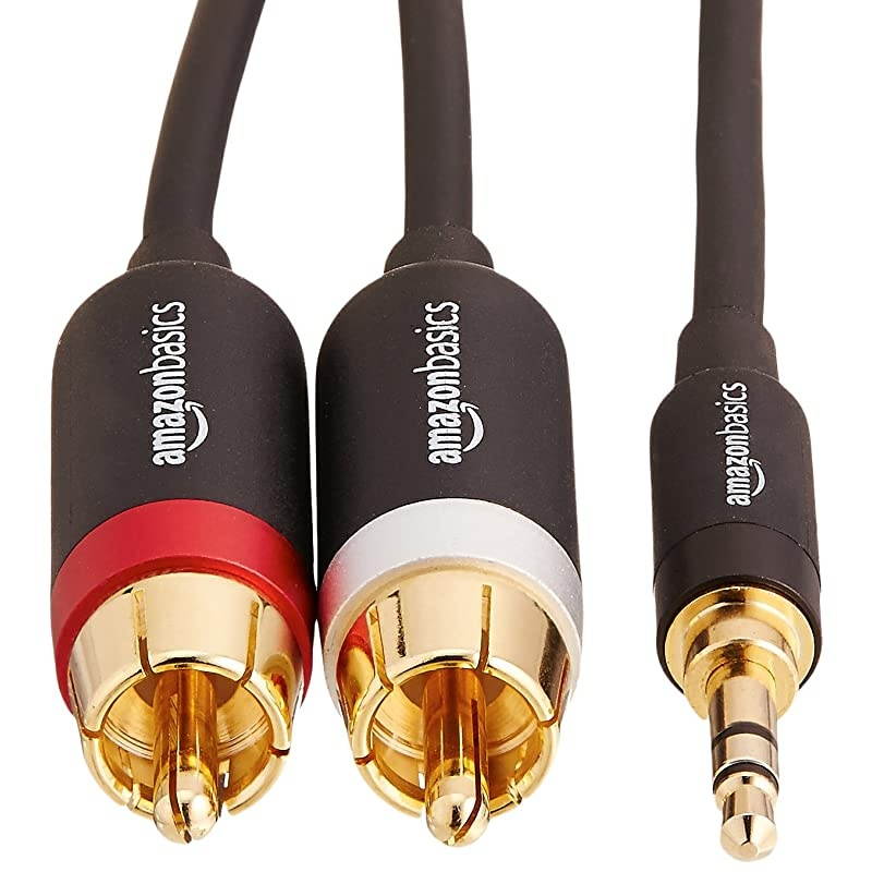 35mm to 2Male RCA Adapter Audio Stereo Cable 4 Feet