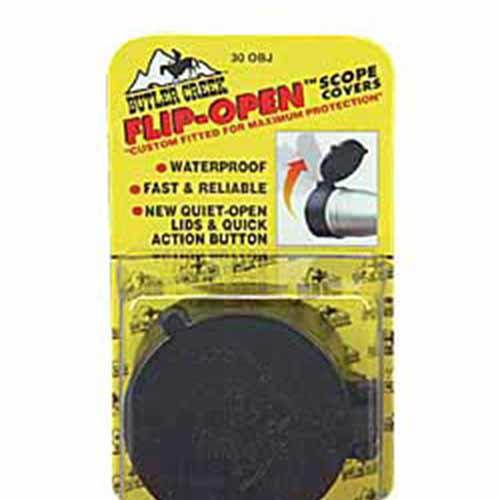 Butler Creek Flip-Open Scope Cover, Fits 2.22" Objective, Size 39, Black 30390