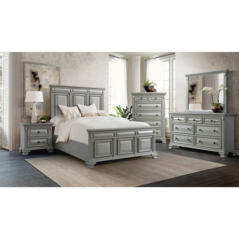 Trent 7 Drawer Dresser with Mirror Gray - Picket House Furnishings
