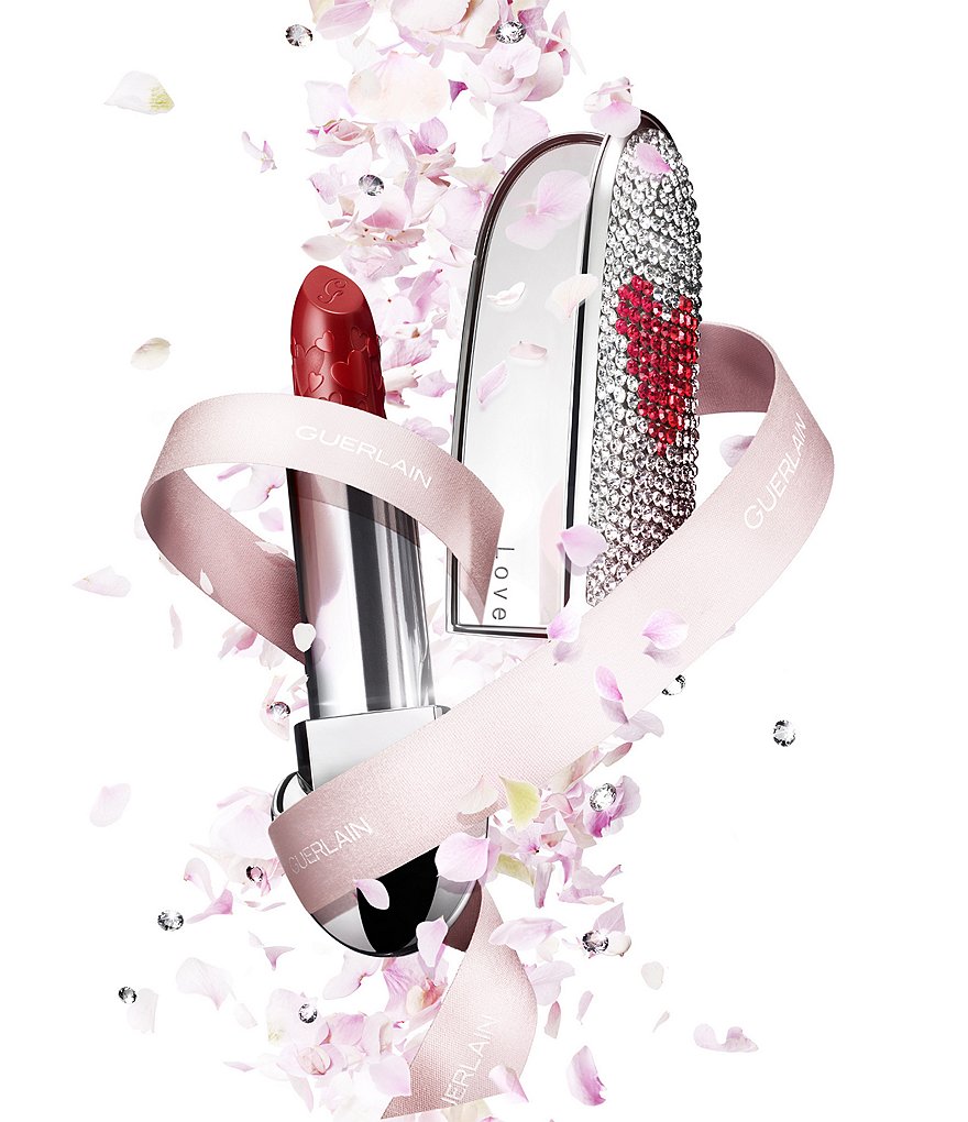Guerlain Rouge G Sparkling Heart Gem Love Customizable Lipstick Case