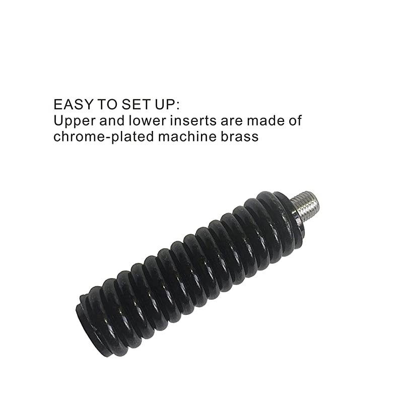 SS-3H CB Antenna Spring,Stainless Steel Heavy Duty CB Radio Antenna Mount Spring,Spring to fit Mobile/in-Vehicle CB Radio Antenna Mount up to 60" Long and 3/8" X 24 Thread(Black)