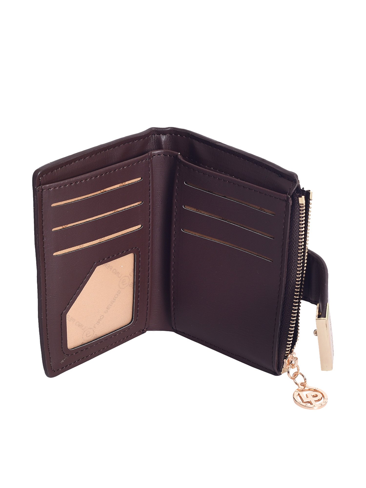 Lino Perros Brown Textured Wallet for Women