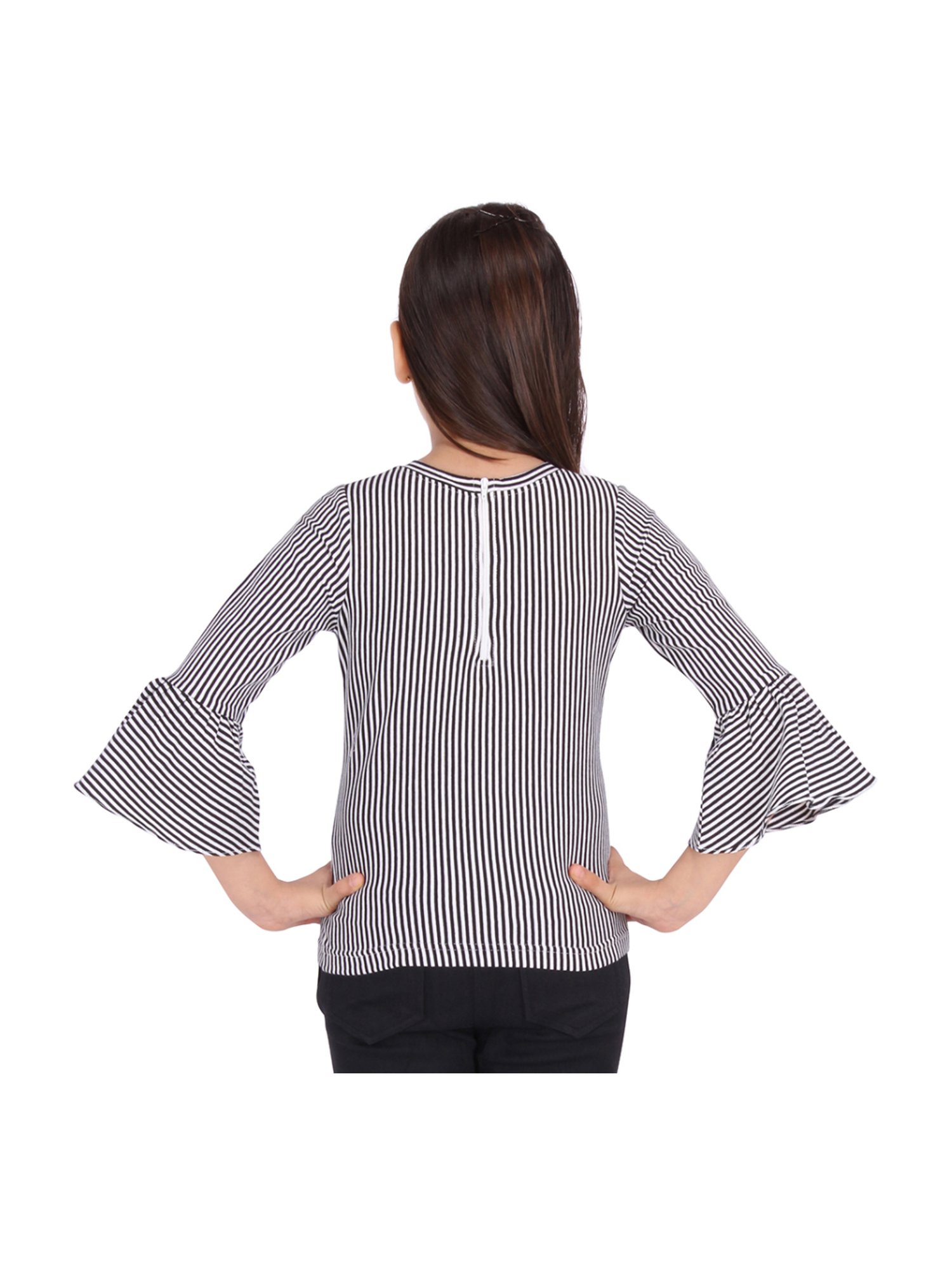 Cutecumber Kids Black Striped Top