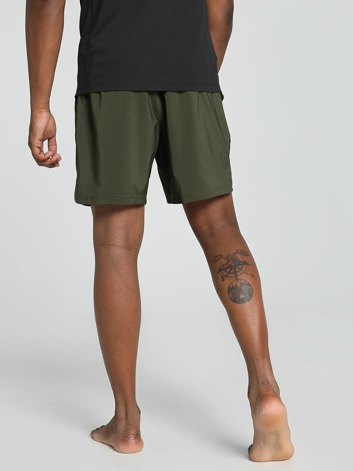 Puma Green Regular Fit Sports Shorts