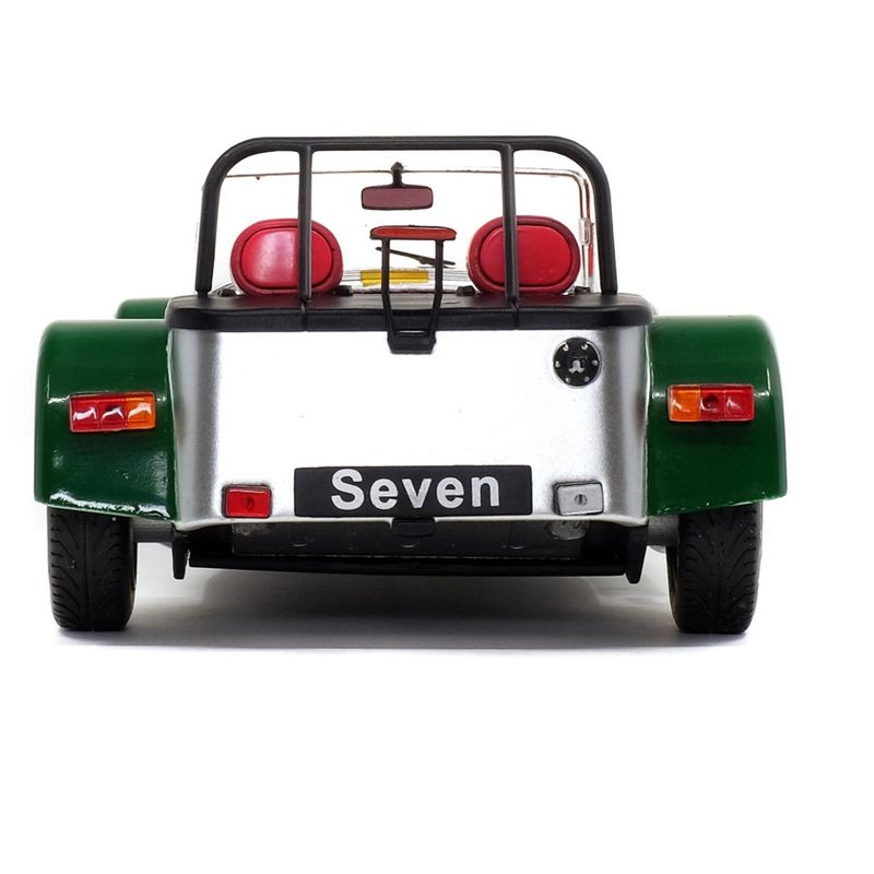 1989 Lotus Seven Silver and Green 1/18 Diecast Model Car by Solido