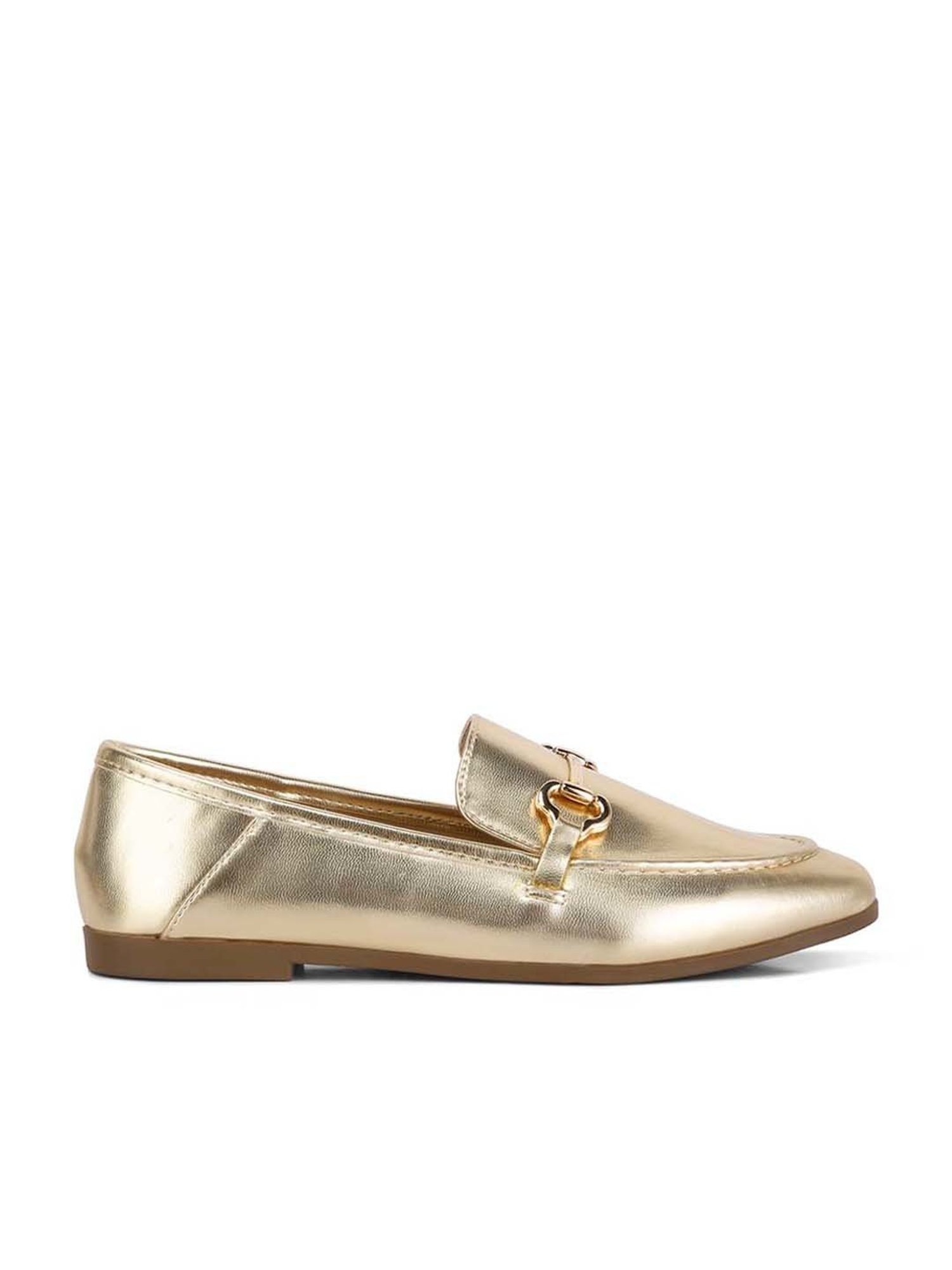 London Rag Women's Golden Casual Loafers