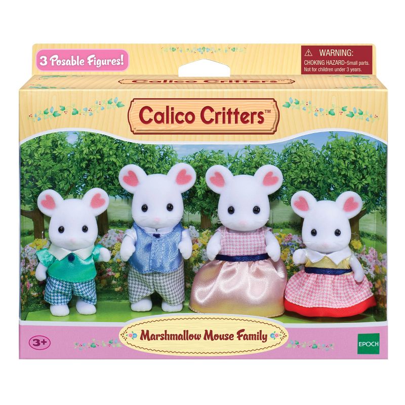 Calico Critters Marshmallow Mouse Family