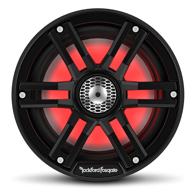 Rockford Fosgate M2-65B Color Optix Weatherproof 6.5 Inch Marine 2 Way System, Black (2 Pack)