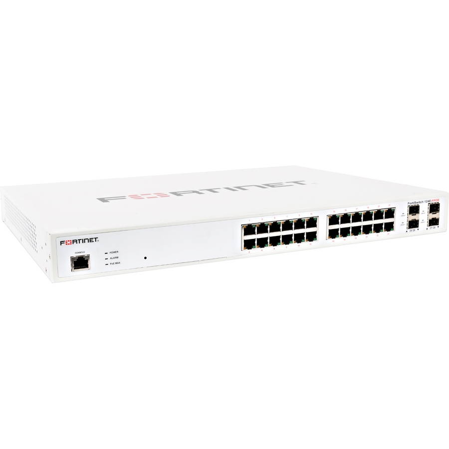 Fortinet FortiSwitch 124E-FPOE 24 Port Layer 2 Gigabit Ethernet Switch - FS-124E-FPOE