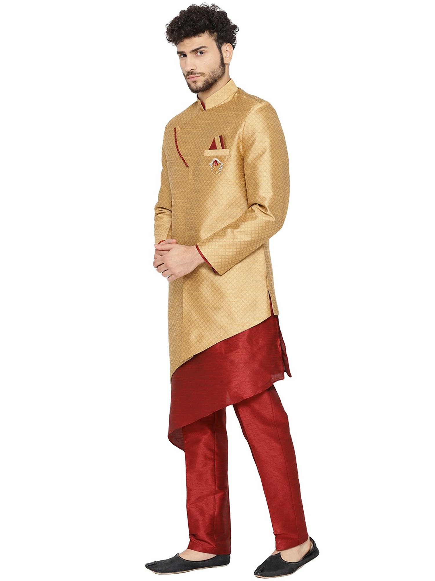 SG RAJASAHAB Multi Regular Fit Kurta Set