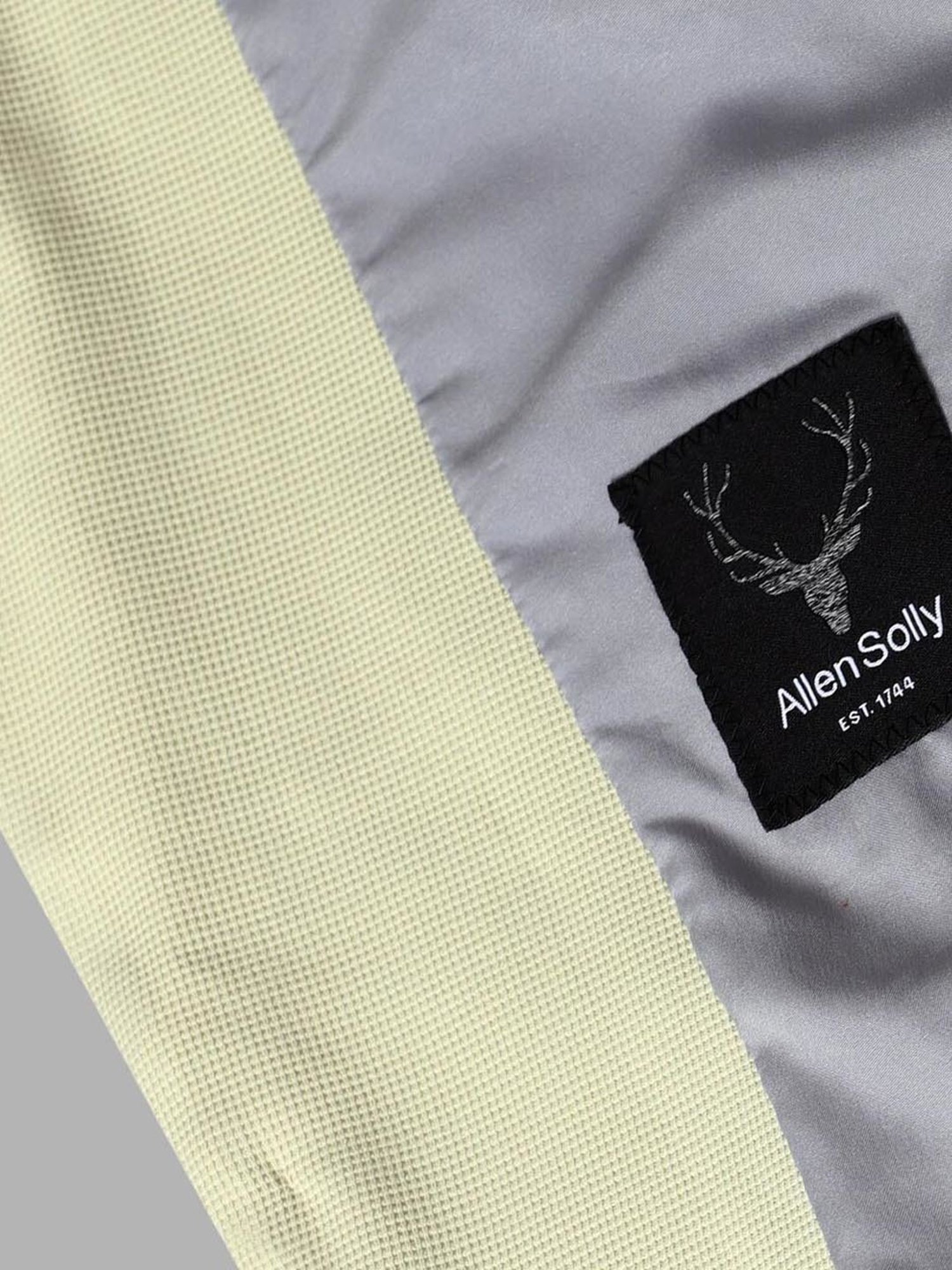 Allen Solly Cream Slim Fit Blazer