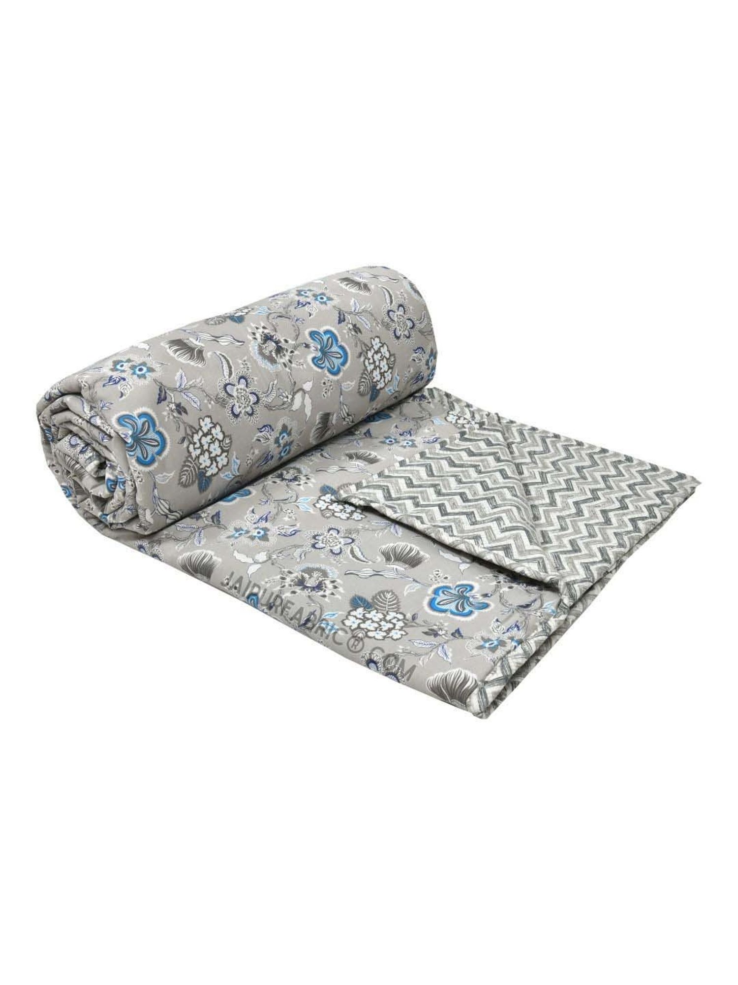 JaipurFabric Coin Grey Mulmul Cotton 150 GSM Reversible Ac Dohar