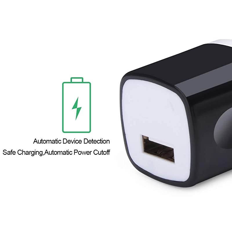 Charger Plug Wall Charger 5Pack Single 5V 1Amp Universal Home Travel Charging Adapter Replacement for Phone Xs MaxXsXRX876 Plus5S4S Samsung Galaxy S9S8Note 9 LG Kindle Android