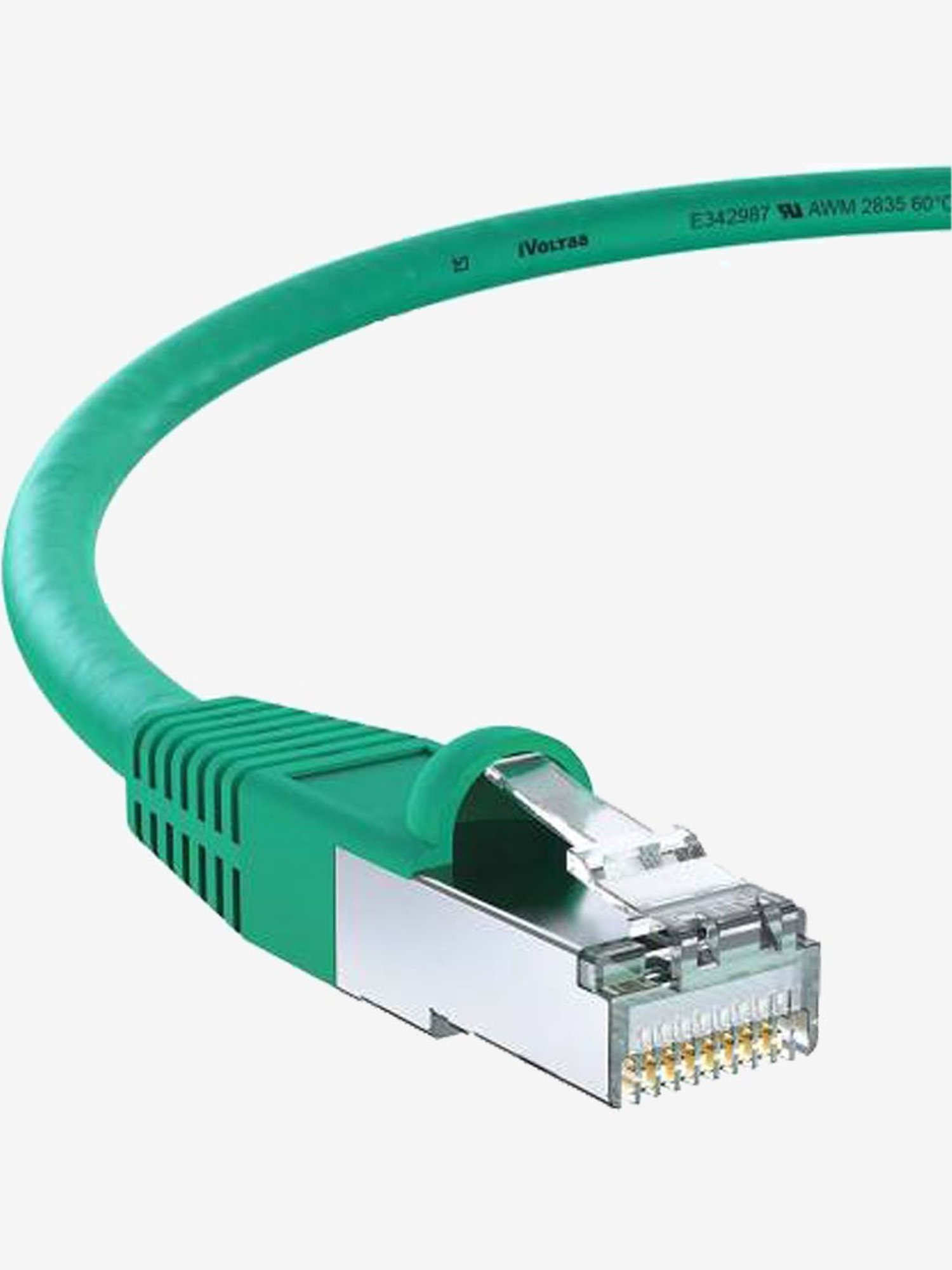 iVoltaa iVLAN 4.2 m foil shielded twisted pair wiring LAN Cable (Green)