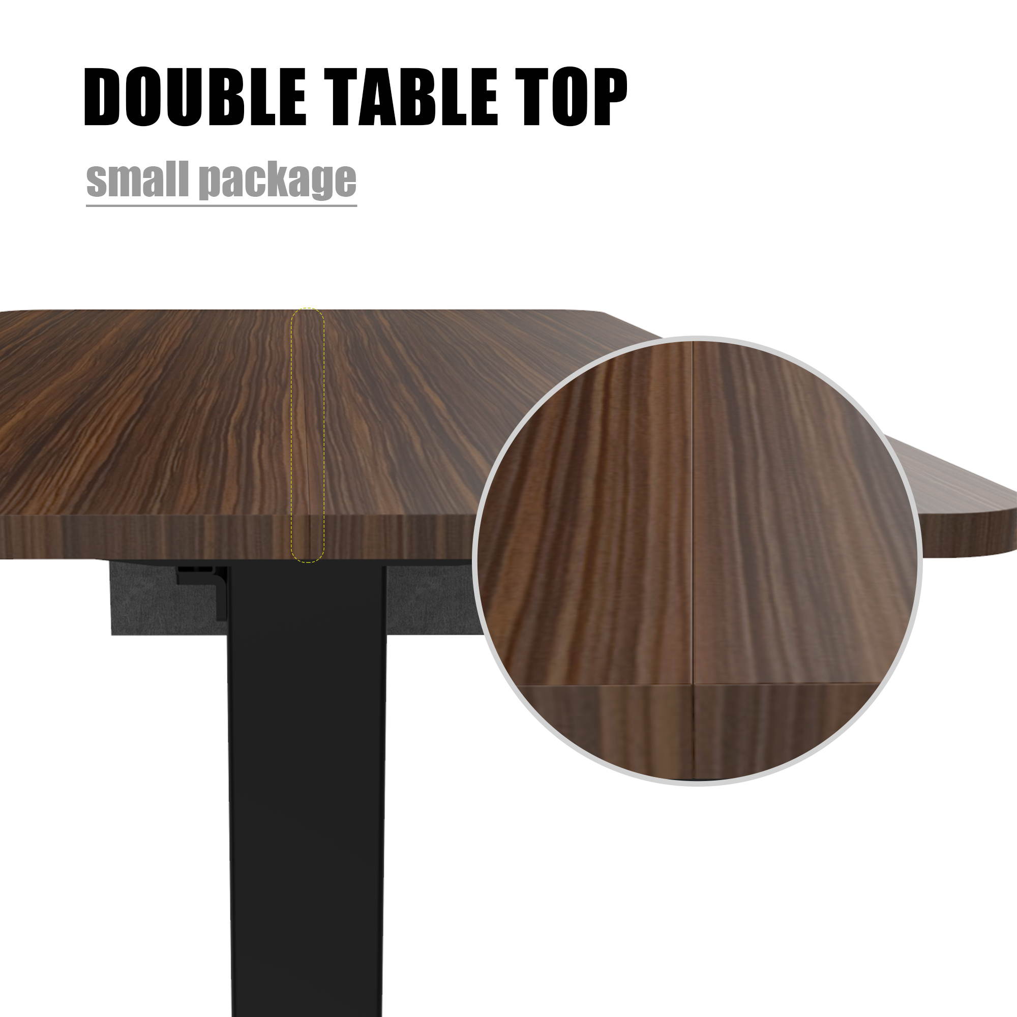 48" Height Adjustable Electric Gaming Desk Home Office Table with Headset Hook and Storage Bag