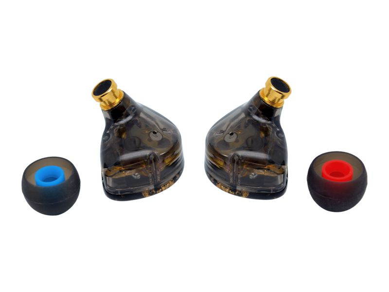 ApeSonic Rain-JET (In Ear Earbuds): Hybrid Balanced Armature & Dynamic Drivers, High Resolution, Synthetic Resin Shell, MMCX Connect - Cable Changeable, Hi-Fi & Premium Sound, Black Marble Color