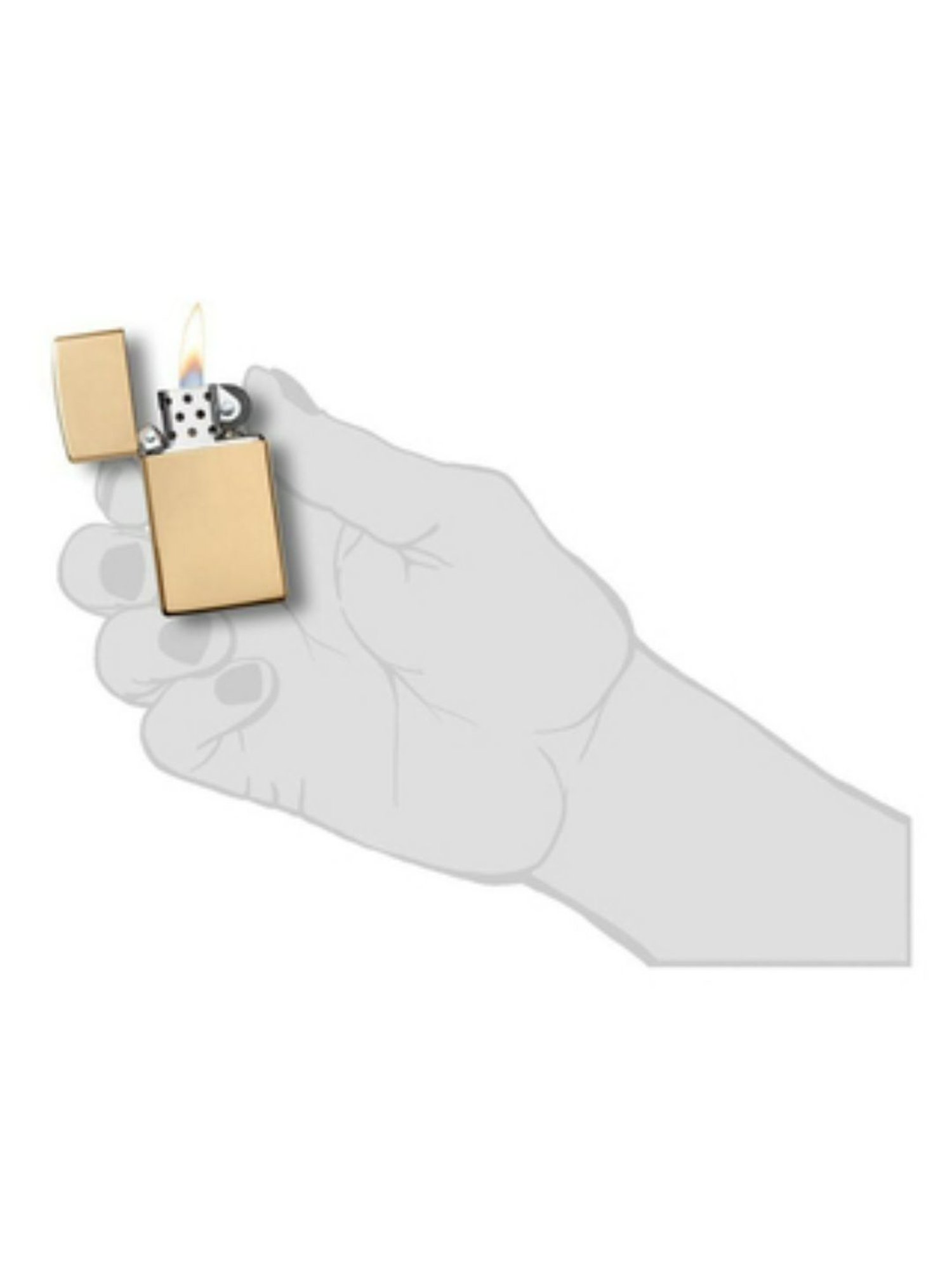 Zippo Metallic Brown Brass Pocket Lighter