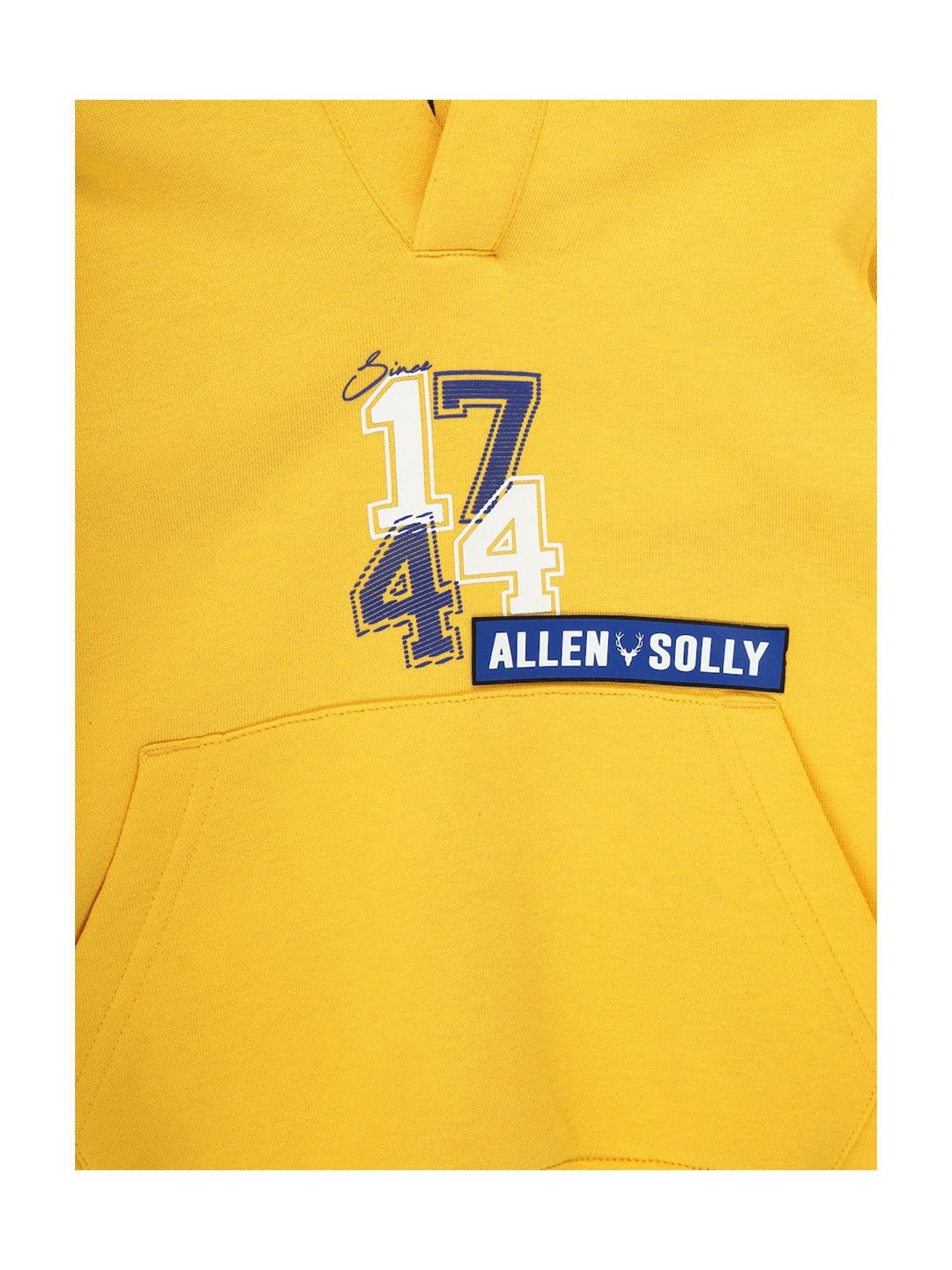 Allen Solly Kids Yellow Printed Full Sleeves Sweatshirt