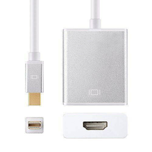 Mini DisplayPort to HDMI Adapter, Support 1080P, aluminum alloy adapter