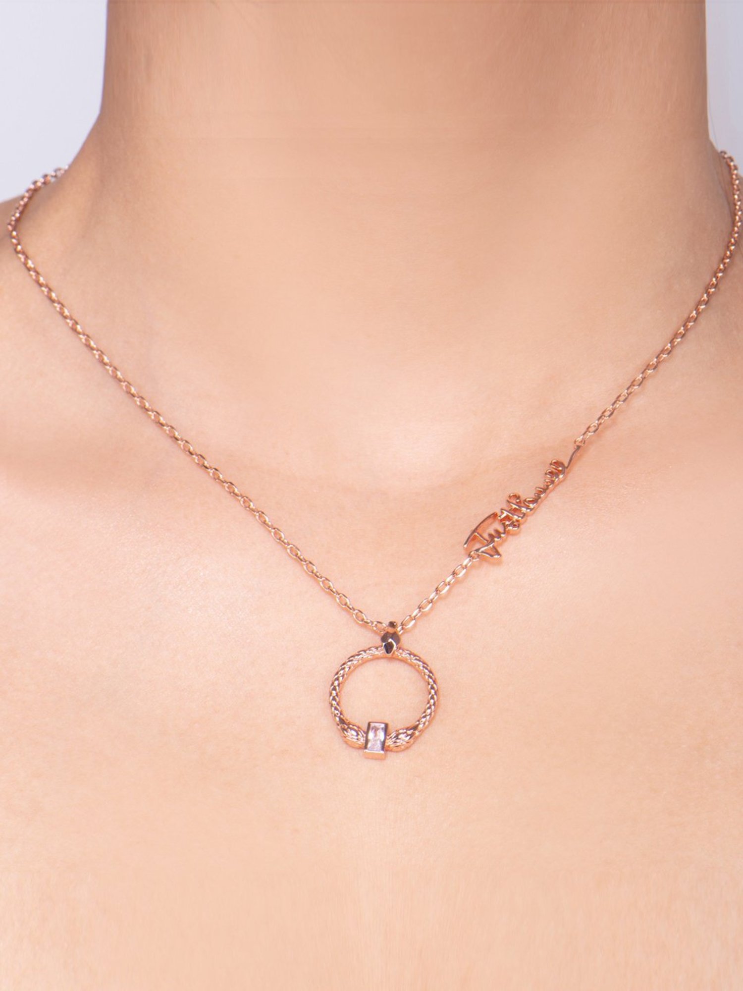 Just Cavalli Rose Gold Just Anelli Princess Necklace