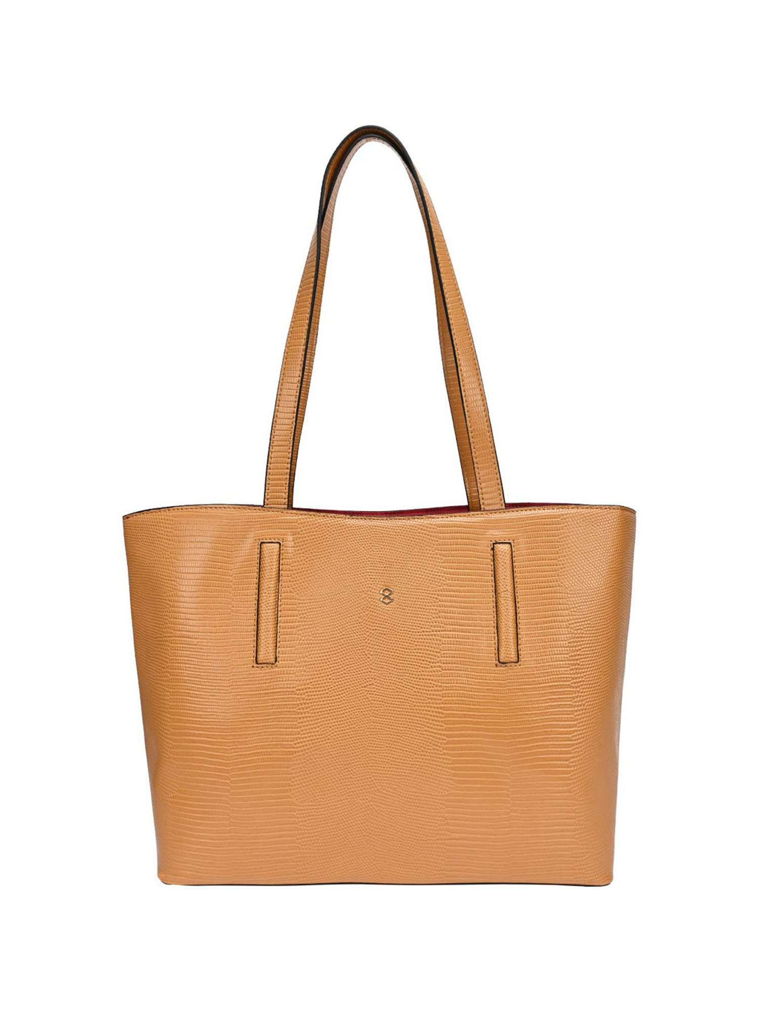 Horra Tan Textured Tote Handbag