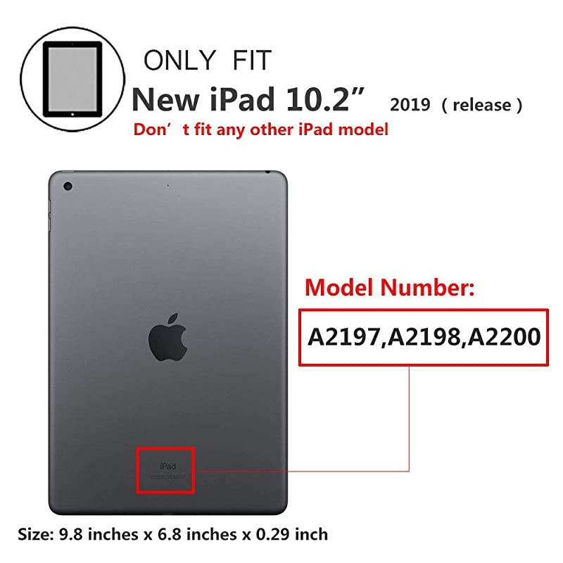iPad 102 Case 20192020 iPad 7th8th Generation Case with Pencil Holder Kickstand Hand Strap and Shoulder Strap  Case for iPad 102 inch A2197A2198A2199A2200A2270A2428A2429A2430