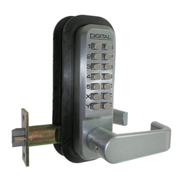 LockeyUSA Digital Door Lock 2835 Lever Handle with Double Combination, Satin Chrome