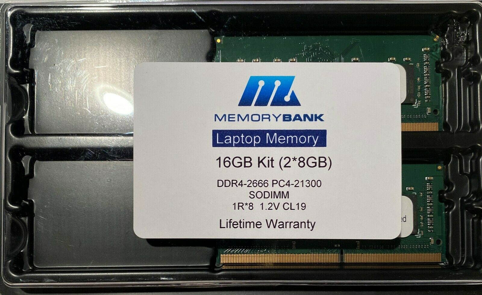memorybank 16GB Kit (2*8GB) DDR4-2666 SODIMM Laptop CT2K8GB4SFS8266 Equivalent