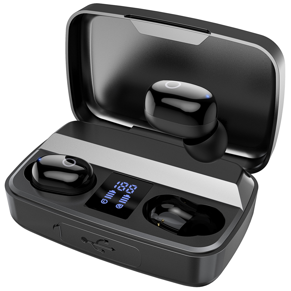 Wireless Earbuds Bluetooth 5.0 in-Ear Headphones, IPX7 Waterproof Earbuds with Portable LED Power Display Charging Case, with Smart Touch/Stereo Sound, Bluetooth Earbuds for Sports/Gaming/Music