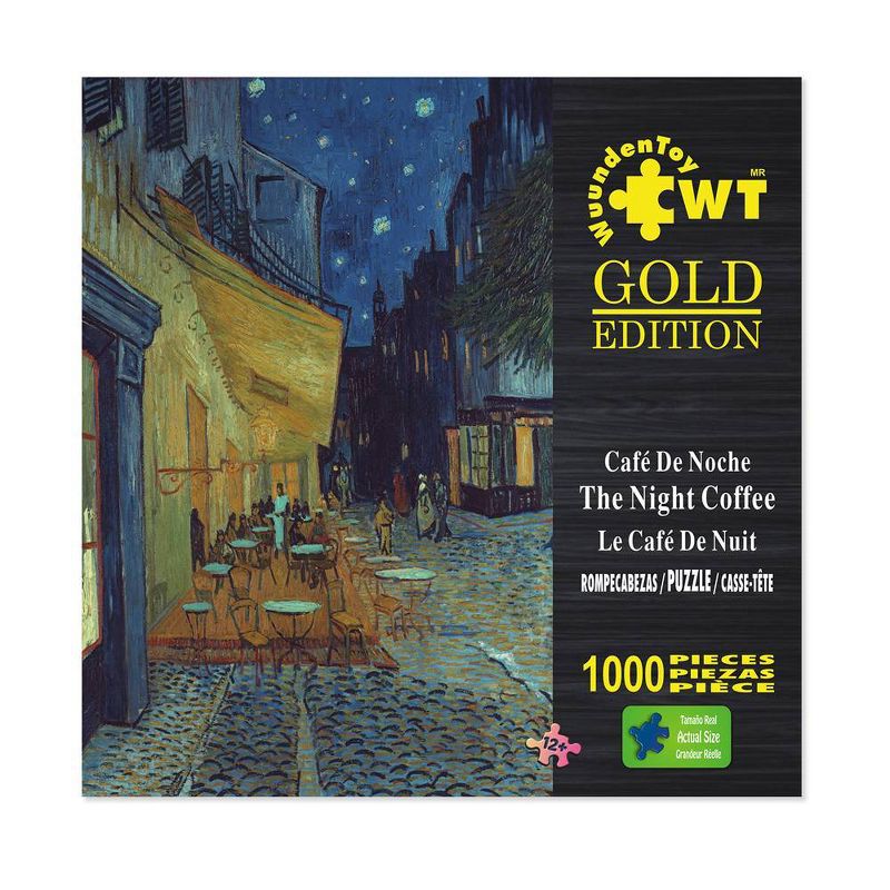 Wuundentoy Gold Edition: The Cafe Terrace at Night Jigsaw Puzzle - 1000pc
