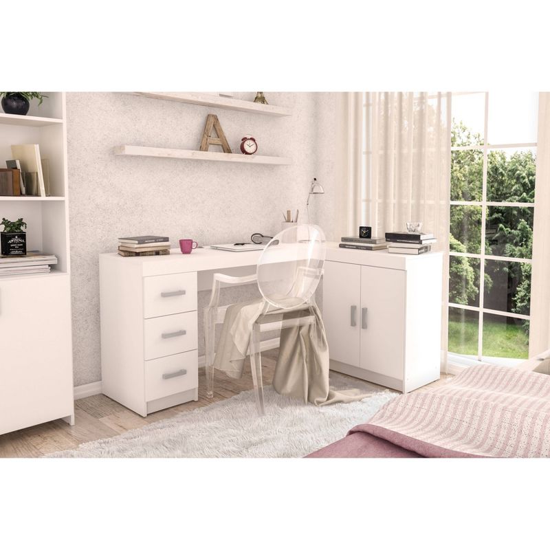 Mayne Corner Desk White - Chique