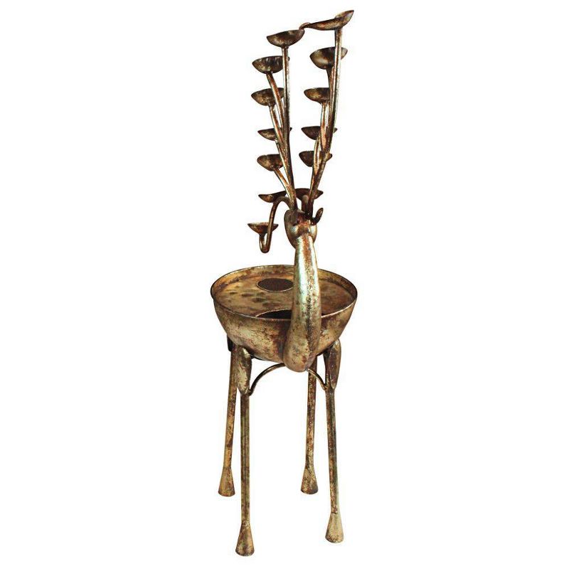 Deer Antler Falls Cascading Metal Sculptural Fountain - Acorn Hollow