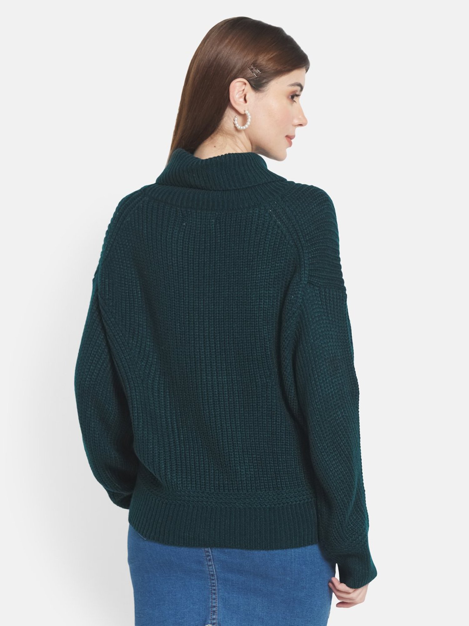 METTLE Green Regular Fit Pullover