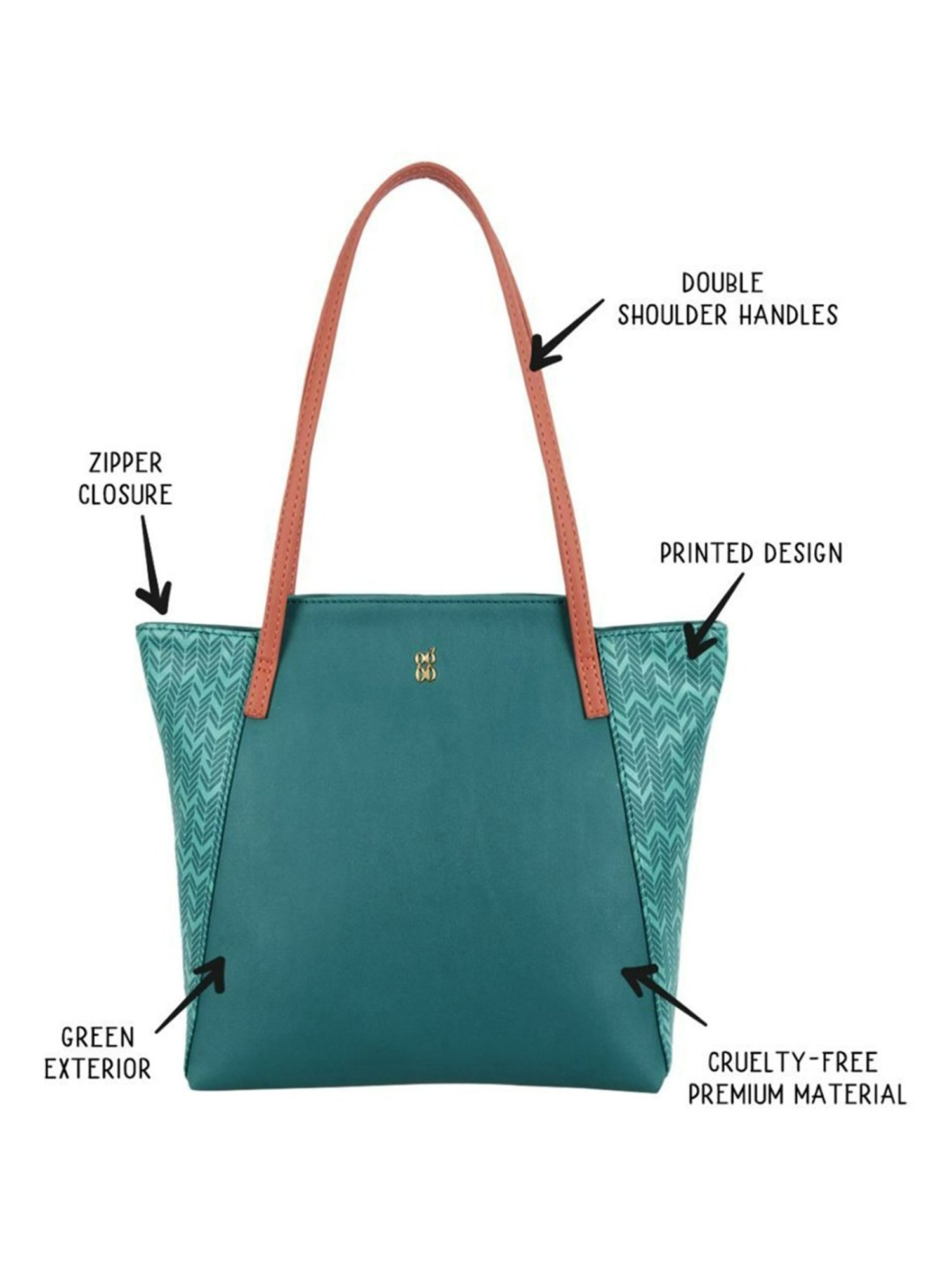 Call It Spring Black Combo Solid Large Tote Handbag