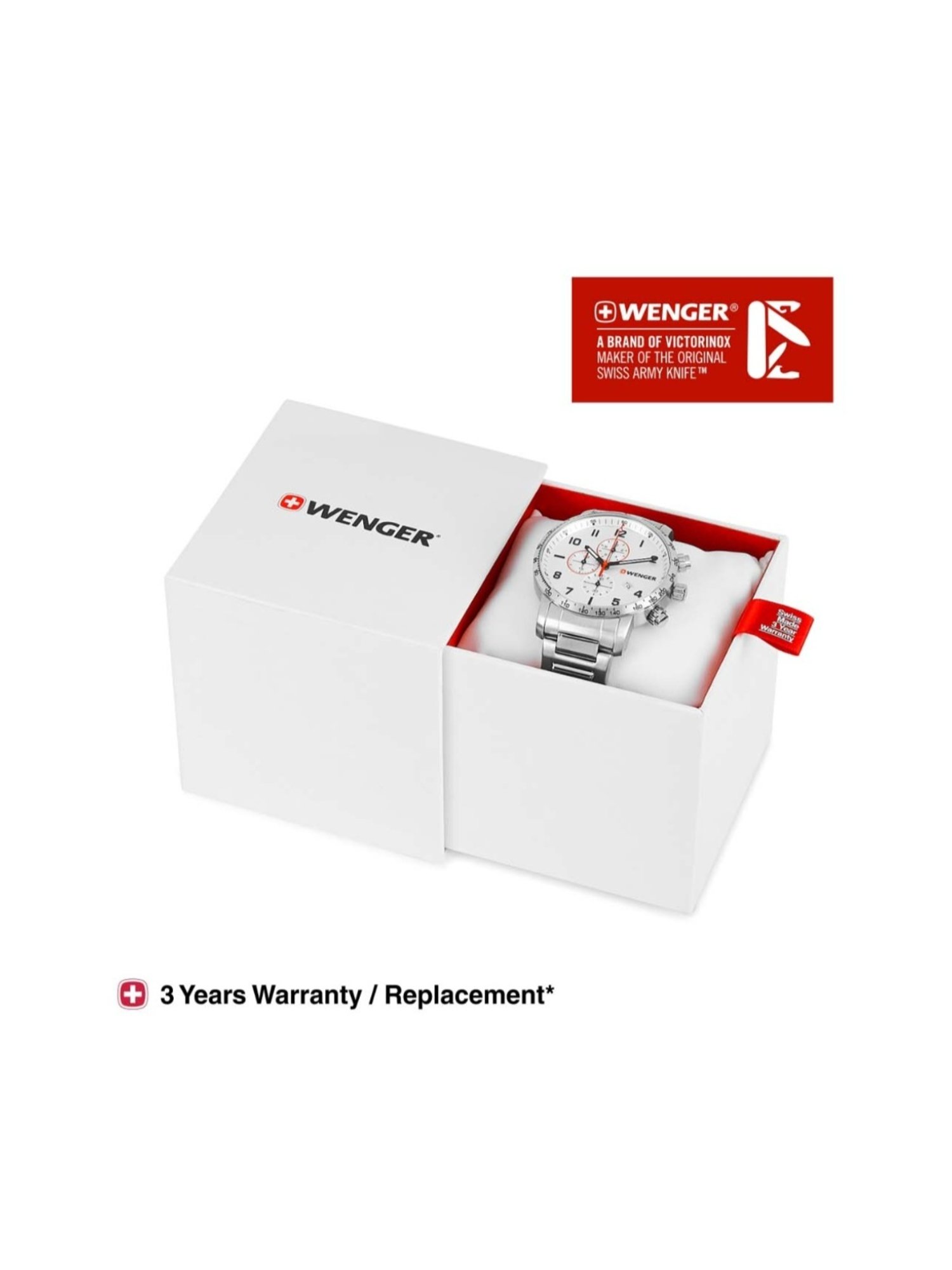 Wenger Swiss Made 01.1543.110 Attitude Chrono Analog Watch for Men