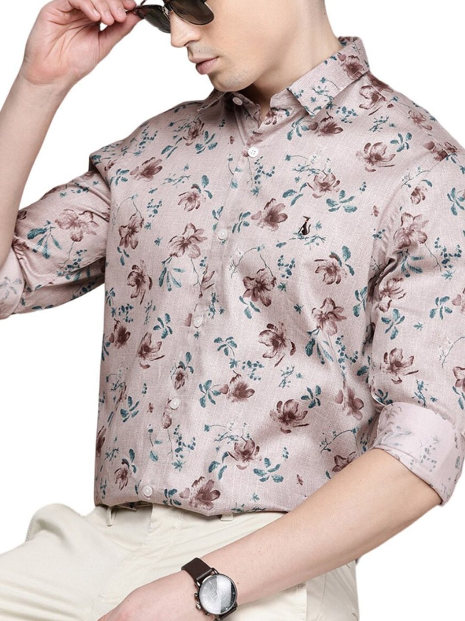 Simon Carter London Multi Floral Print Slim Fit Shirt