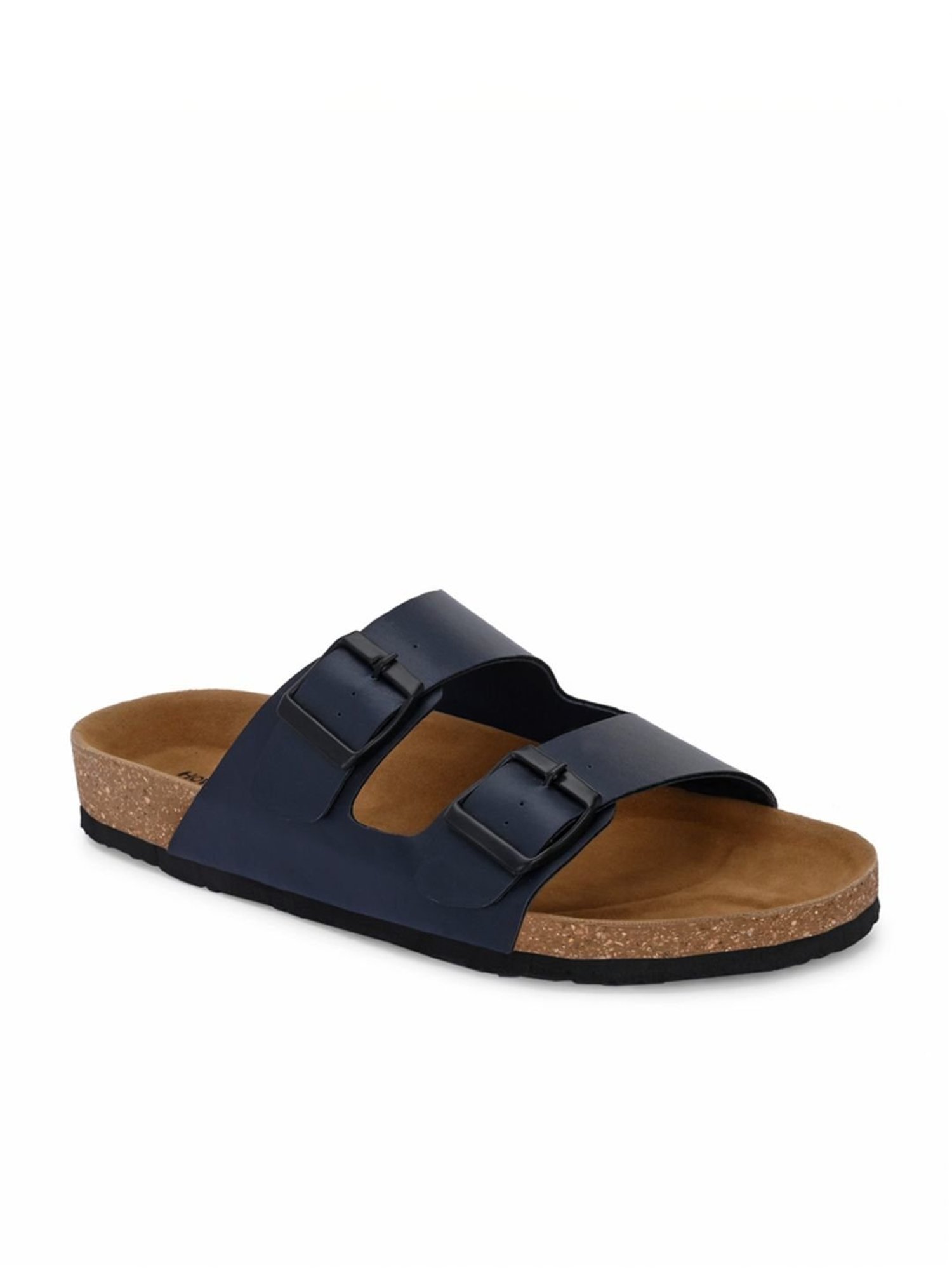 Hoversole Men's Navy Cork Casual Sandals