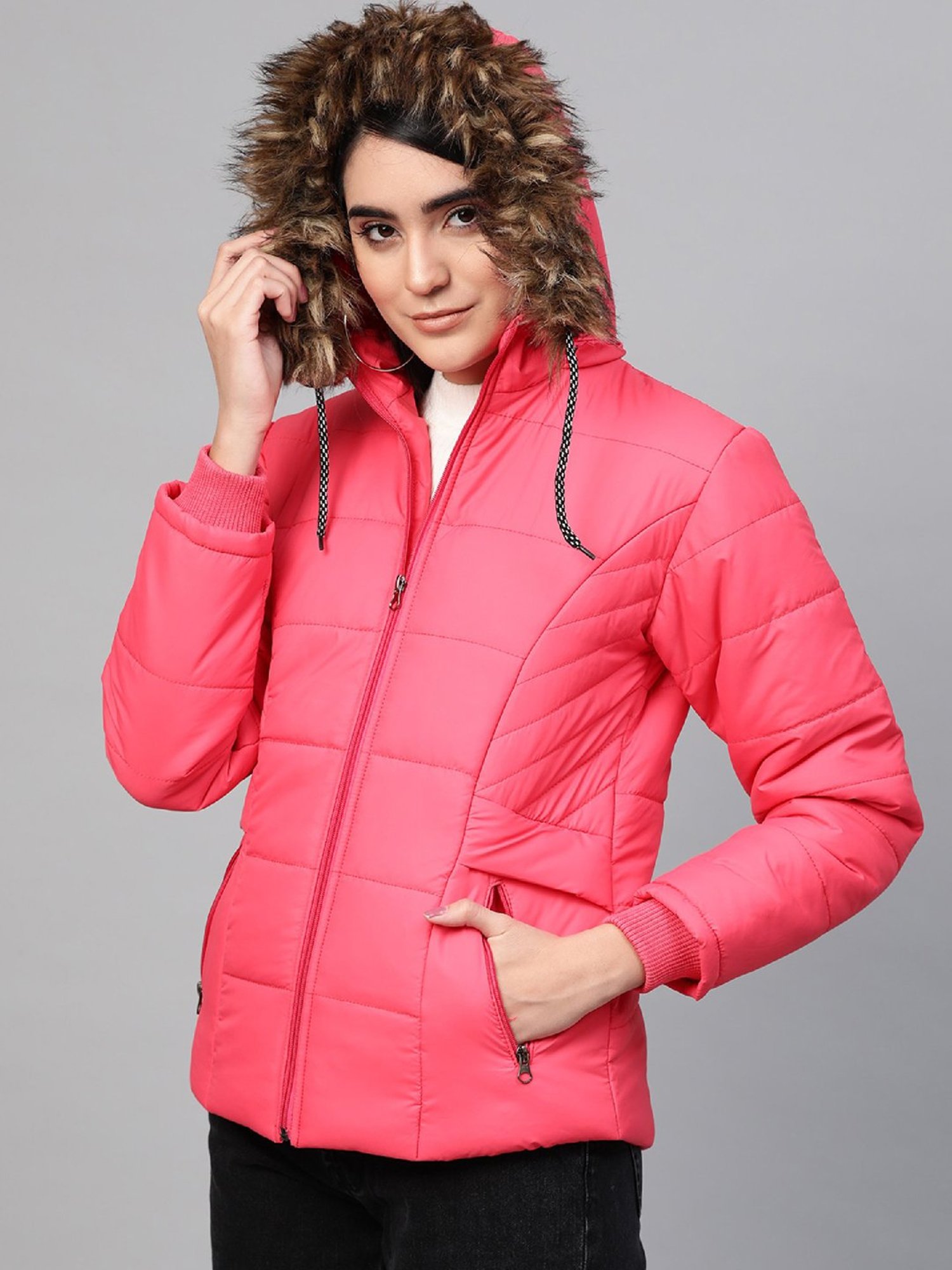VOXATI Pink Regular Fit Jacket