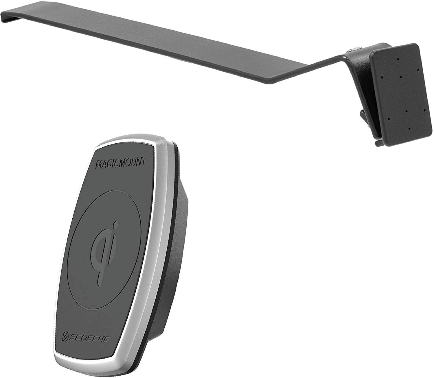 SCOSCHE PCQIFD01 ProClip Center Dash Mount with MagicMount Qi-Certified Charger Compatible with 2015 to 2020 Ford F-150 and Ford Raptor