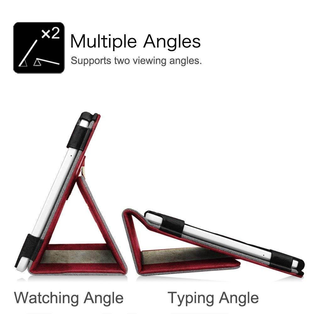 Fintie Folio Case for Samsung Galaxy Tab E 9.6 - Slim Fit Premium Vegan Leather Cover for Tab E/Tab E Nook 9.6-Inch Tablet (SM-T560/T561/T565 & SM-T567V Verizon 4G LTE Version), US Flag