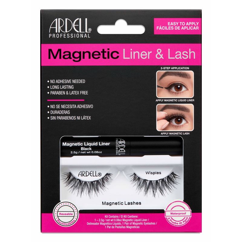 Ardell Magnetic Liquid Liner & Wispies Lash Kit - 3pc