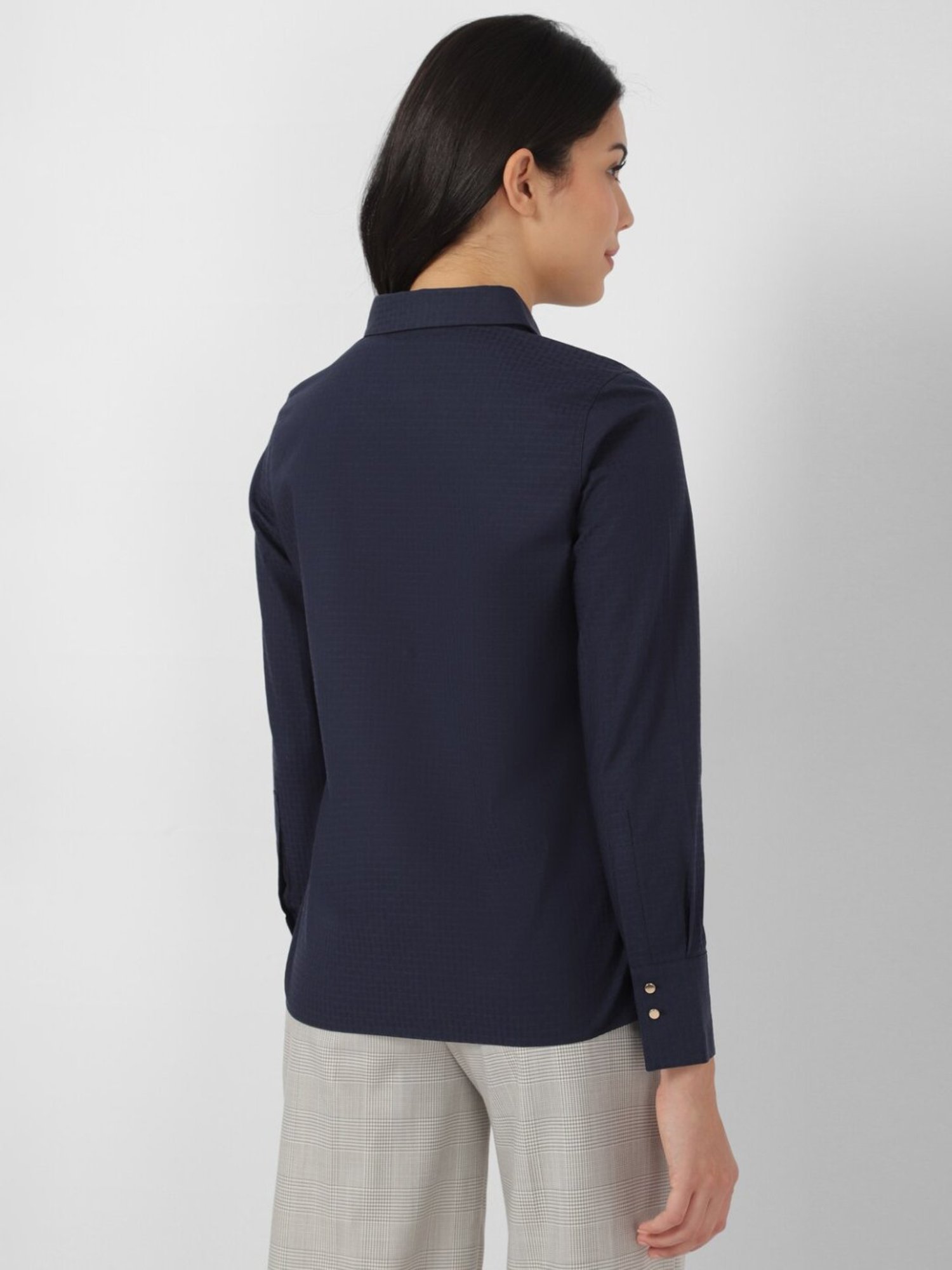 Van Heusen Maroon Plain Formal Shirt