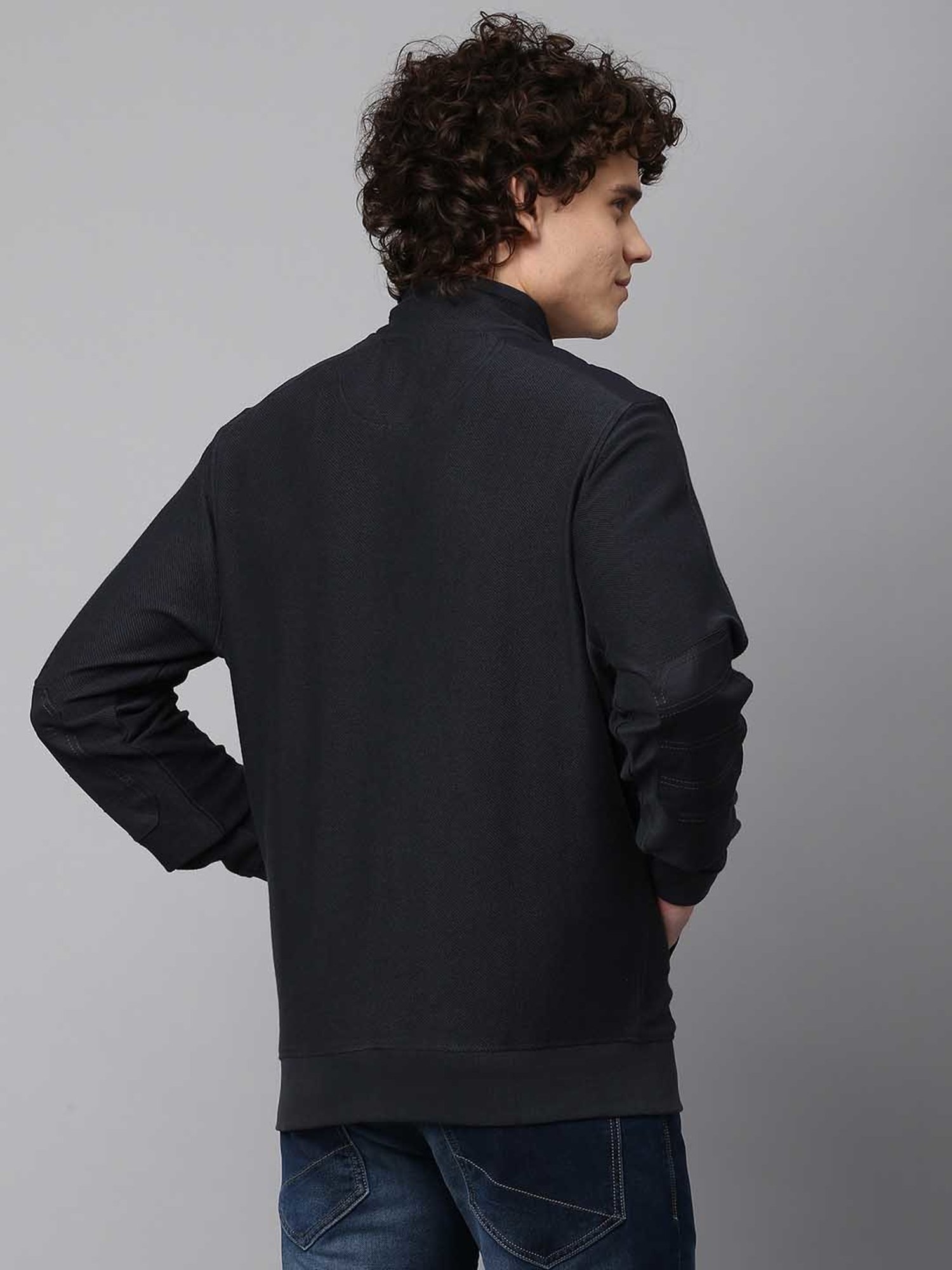 Beverly Hills Polo Club Black Regular Fit Logo Print Pure Cotton Sweatshirt