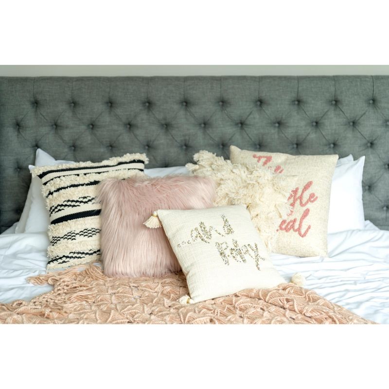 "And Relax" Pillow  - Off-White - Shiraleah
