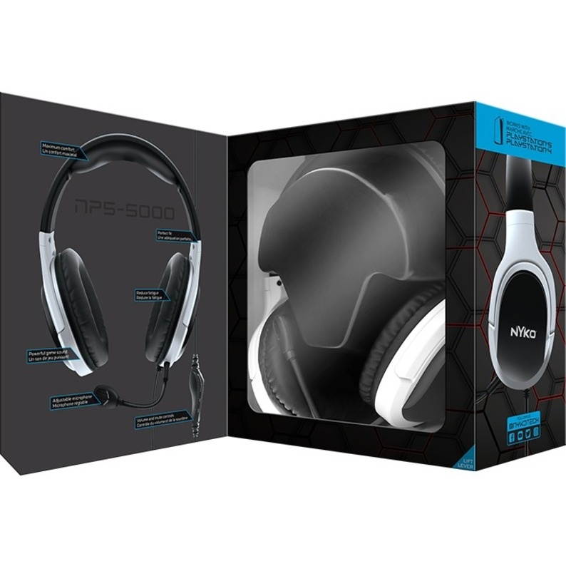 Nyko NP5-5000 Gaming Headset - Stereo - Mini-phone (3.5mm) - Wired - Over-the-ear - Binaural - Ear-cup - Omni-directional Microphone