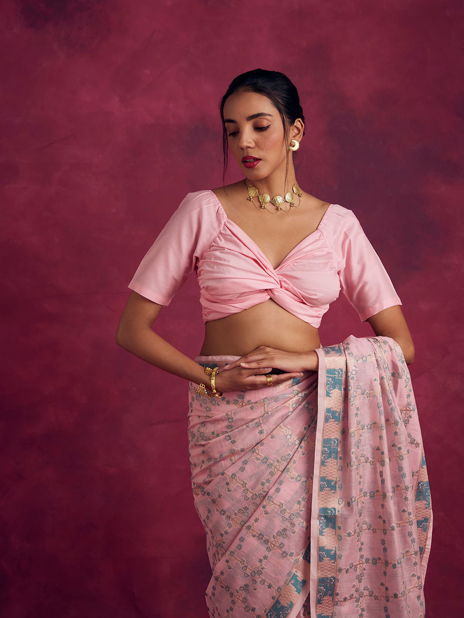 Abhishti Pink Blouse