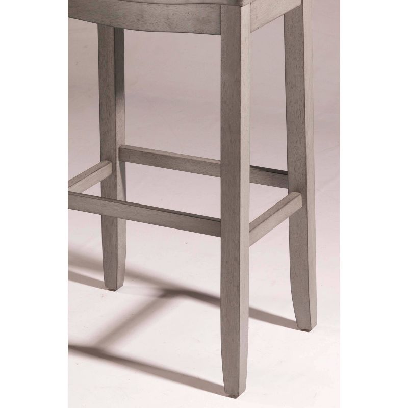 Fiddler Backless 30" NonSwivel Barstool Aged Gray - Hillsdale Furniture